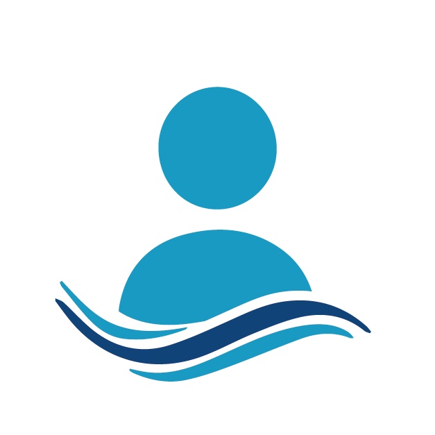 Icon Kind im Wasser